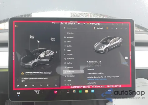 2023 Tesla Model 3 Long Range Dual Motor All-Wheel Drive z USA, uszkodzony, nr VIN 5YJ3E1EB1PF662700